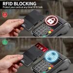 Slim RFID Blocking Wallet for Men - Black