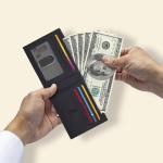 Men's RFID Leather Bifold Wallet - Nappa Black