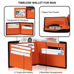 Men's RFID Blocking Leather Wallet - Minimalist Design