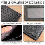 Slim PU Leather Wallet for Men and Women