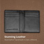 Slim RFID Blocking Leather Card Holder for Men