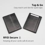 Slim RFID Blocking Leather Card Holder for Men