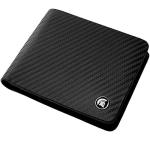 Men's RFID Blocking Carbon Fiber Wallet - Black Tan