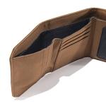 Carhartt Men’s Durable Trifold Wallet - Leather & Canvas