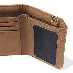 Carhartt Men’s Durable Trifold Wallet - Leather & Canvas