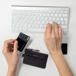 Black RFID Wallet with Coin Pocket - Lightweight Design