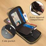 Vintage Leather Wallet for Men with Coin Pocket