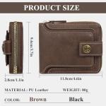 Vintage Leather Wallet for Men with Coin Pocket