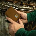 Carhartt Men’s Durable Trifold Wallet - Leather & Canvas
