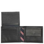 Tommy Hilfiger Black Eton Wallet with Coin Pocket