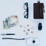 Black RFID Wallet with Coin Pocket - Lightweight Design
