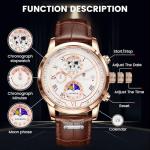 Stylish Waterproof Vintage Men's Chronograph Watch