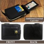 Vintage Leather Wallet for Men with Coin Pocket