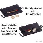 Black RFID Wallet with Coin Pocket - Lightweight Design