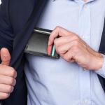 Slim RFID Blocking Leather Wallet for Men