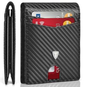 Men's RFID Wallet with Carbon Fiber Design