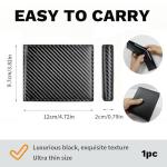 Slim Bifold Leather Wallet for Men with Coin Pocket