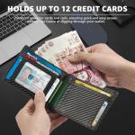Men's RFID Wallet with Carbon Fiber Design