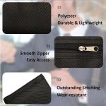 Slim Trifold Wallet for Men, RFID Blocking, Carbon Fiber