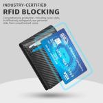 Men's RFID Wallet with Carbon Fiber Design