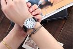 Casual Black & White Analog Quartz Wrist Watch