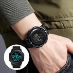 Men's Waterproof Digital Watch with LED Alarm