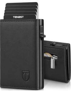 Slim RFID Blocking Wallet for Men - Black