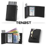 Slim RFID Blocking Wallet for Men - Black