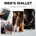 Slim Bifold Leather Wallet for Men with Coin Pocket