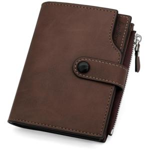 Men's RFID Blocking Bifold Wallet with Coin Pocket