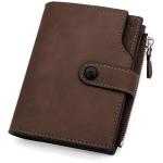 Men's RFID Blocking Bifold Wallet with Coin Pocket