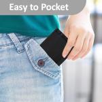 Slim Trifold Wallet for Men, RFID Blocking, Carbon Fiber