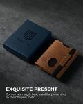 Genuine Leather Slim Wallet with RFID Protection