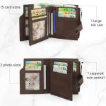 Men's RFID Blocking Bifold Wallet with Coin Pocket