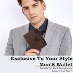Men's RFID Blocking Bifold Wallet with Coin Pocket