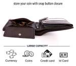 Wedmay Men’s Slim RFID Wallet with Coin Pocket