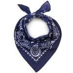 Blue Cotton Bandanas for Everyone - Navy Paisley