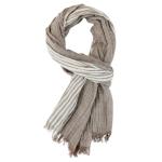 Naoyoshi Striped Cotton Linen Men's Scarf