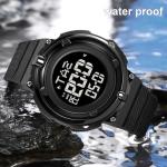 Men's Waterproof Digital Watch with LED Alarm