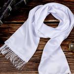 Stylish 1920s White Tassel Scarf for Cosplay