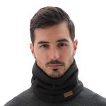 Unisex Winter Fleece Tube Scarf - Black
