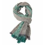 Naoyoshi Striped Cotton Linen Men's Scarf