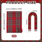 Stylish Red Plaid Scarf for All Seasons