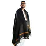 Cozy Black Cashmere Feel Men’s Winter Scarf
