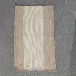 Men's Light Blue Striped Cotton Linen Scarf