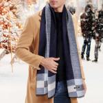 Men's Tartan Plaid Winter Scarf Wrap