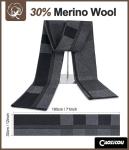 Men’s Merino Wool Winter Scarf - Dark Grey