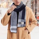 Men's Tartan Plaid Winter Scarf Wrap