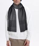 Men’s Merino Wool Winter Scarf - Dark Grey