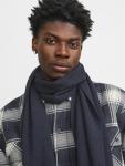 JACK & JONES Men's Knit Scarf in Navy Blue